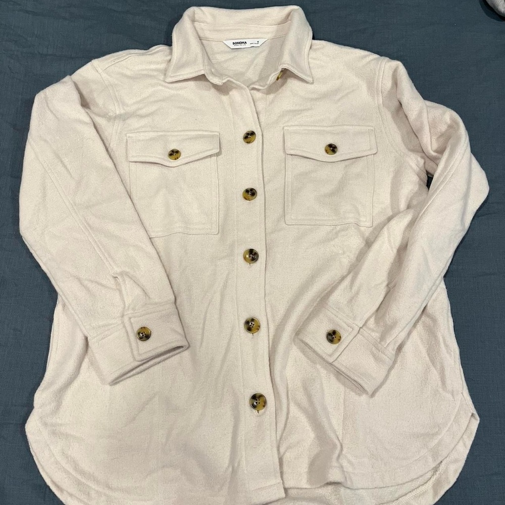 Cream Sherpa jacket